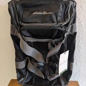 Eddie Bauer Black and Gray Men's Backpack